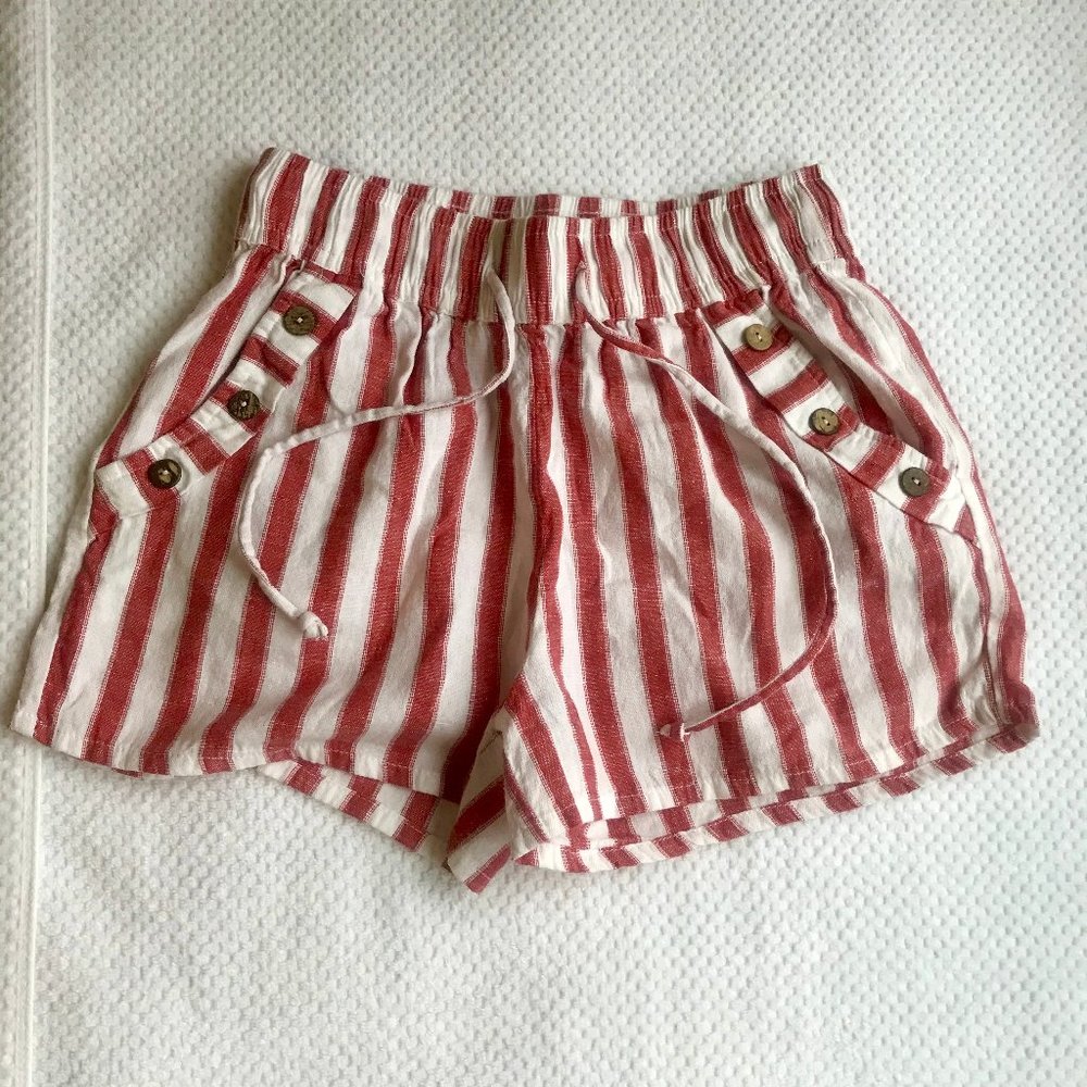 Derek Heart Striped Shorts